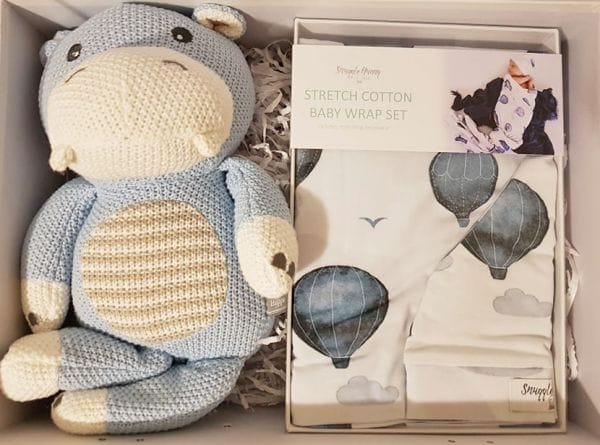 Super Soft Baby Suitcase hamper jersey swaddle wrap and toy