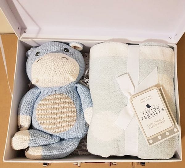 Super Soft Baby Suitcase hamper blanket and toy