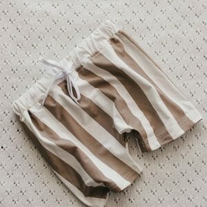 stripey baby swim shorts by bencer and hazelnut